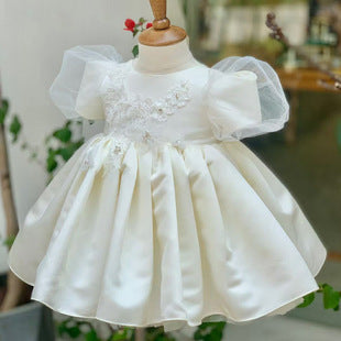 Spring Children Puffy Gauze Princess Dress