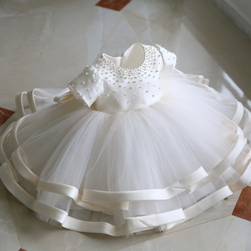 Spring Children Puffy Gauze Princess Dress